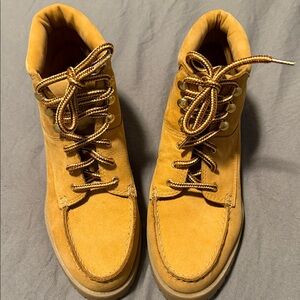 Women's Tan Lace-Up Boots